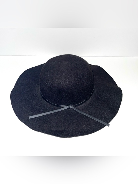 D&Y Accessories - D&Y Black Floppy Wide Brim Sun Hat - Thin Tie Detail - One Size